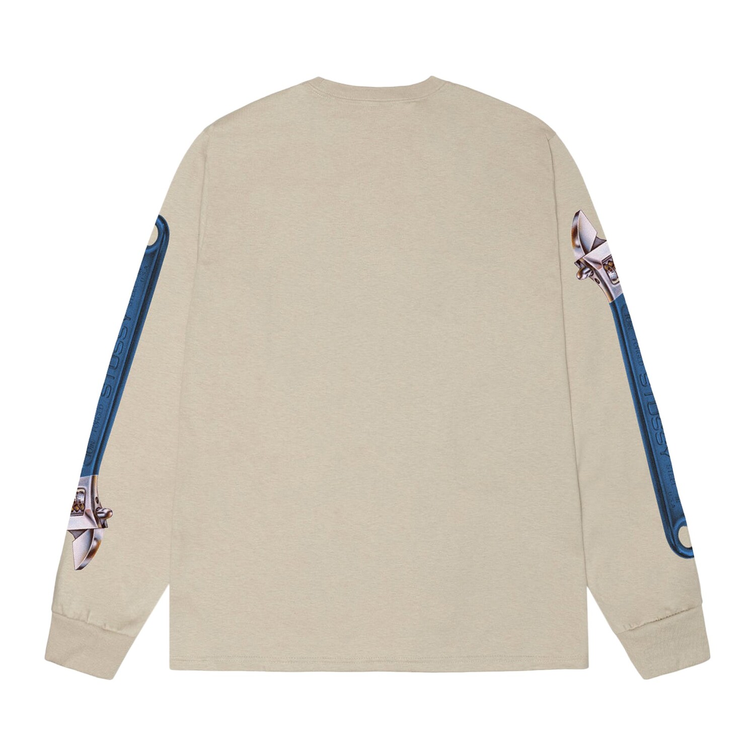 Футболка с длинными рукавами Stussy Wrench, цвет Хаки — фото 2