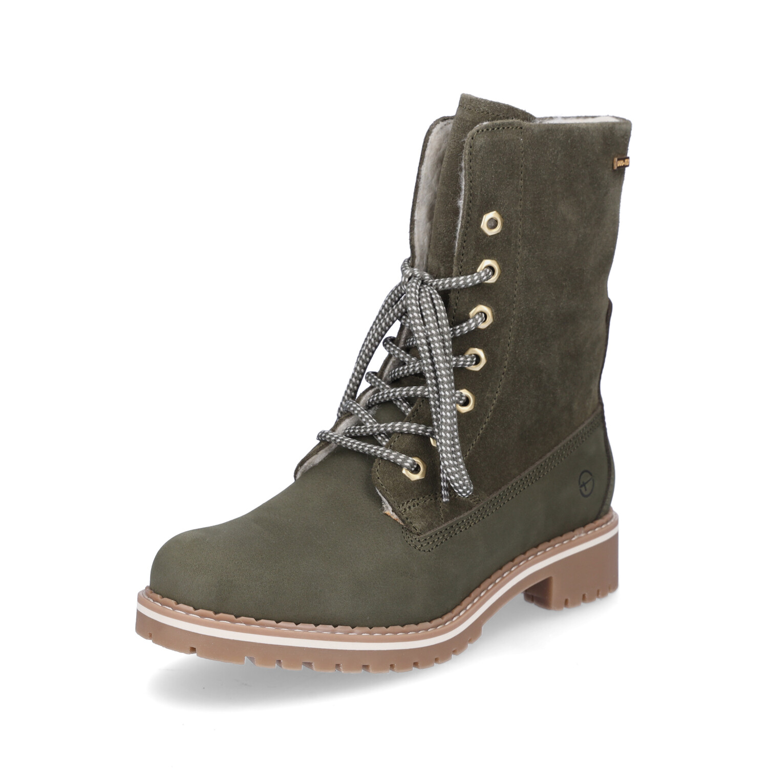 

Ботильоны Tamaris Schnürboot, оливковый