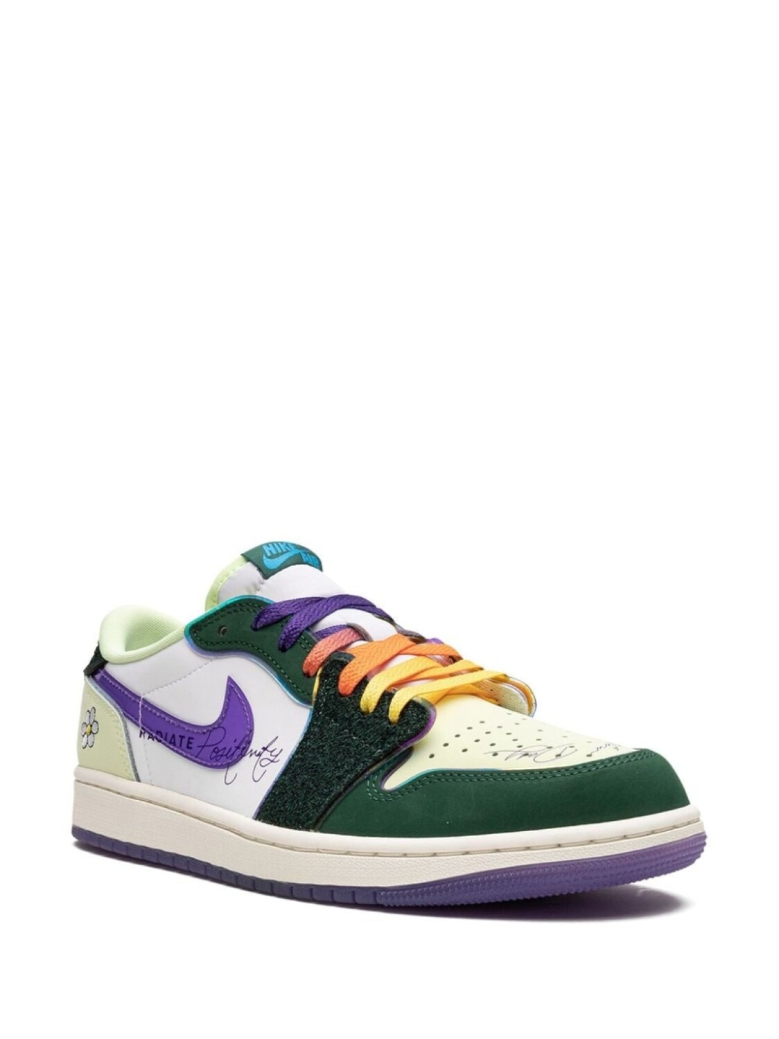 Jordan кроссовки Air Jordan 1 Low OG Doernbecher 2023, зеленый — фото 2