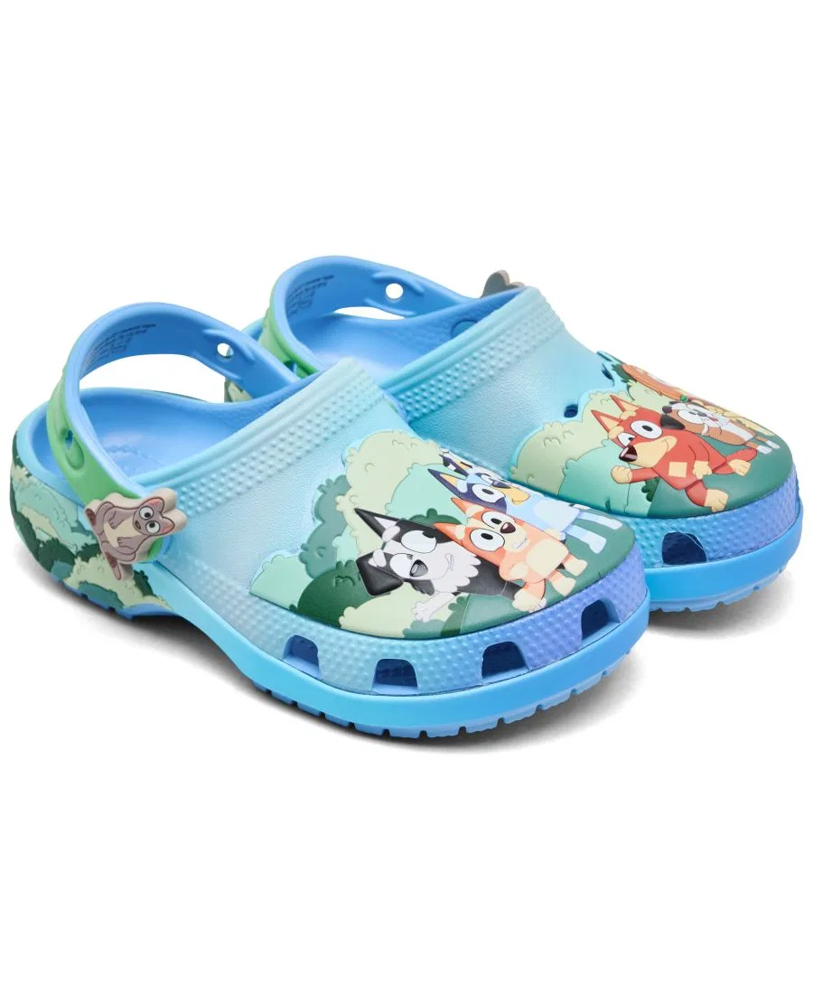 Детские классические сабо Bluey от Finish Line Crocs, мультиколор