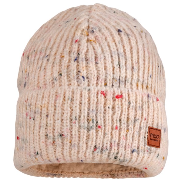 

Шапочка Girl-Beanie из трикотажной пряжи с подкладкой и отворотом Maximo, бежевый