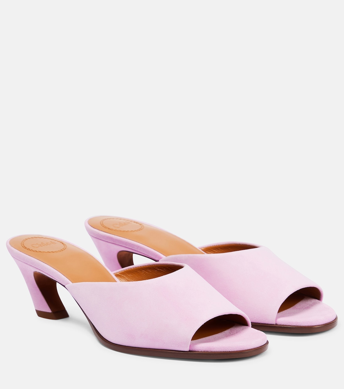 Замшевые мюли Oli Chloé, Creamy Lilac
