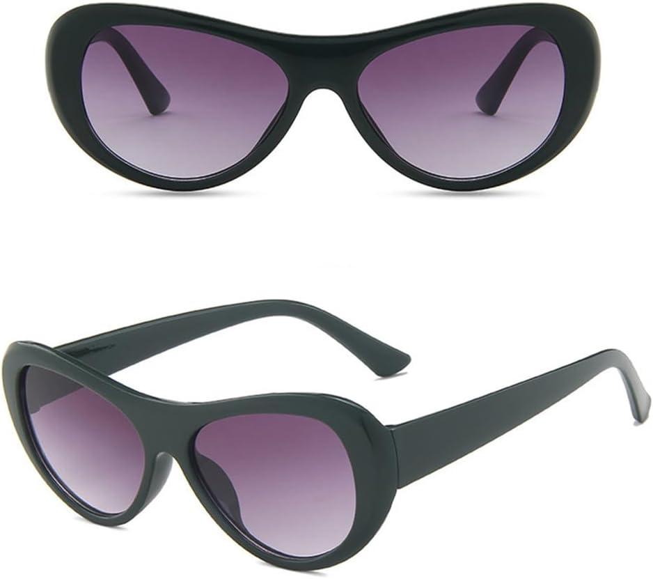 

Солнцезащитные очки LVTFCO для женщин, форма «кошачий глаз», защита от ультрафиолета UV400, винтажные ретро-очки для мужчин, зеленый градиентный серый, Green Gradient Gray