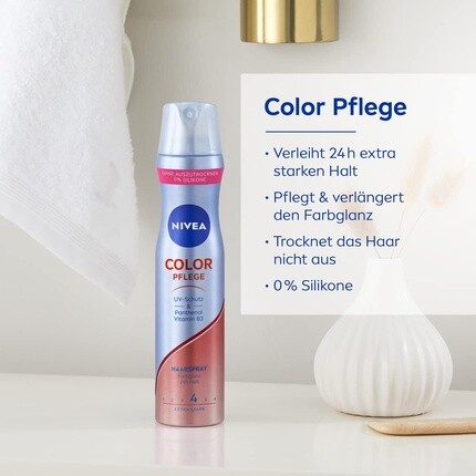 NIVEA Color Care спрей для волос Extra Strong 250 мл — фото 2