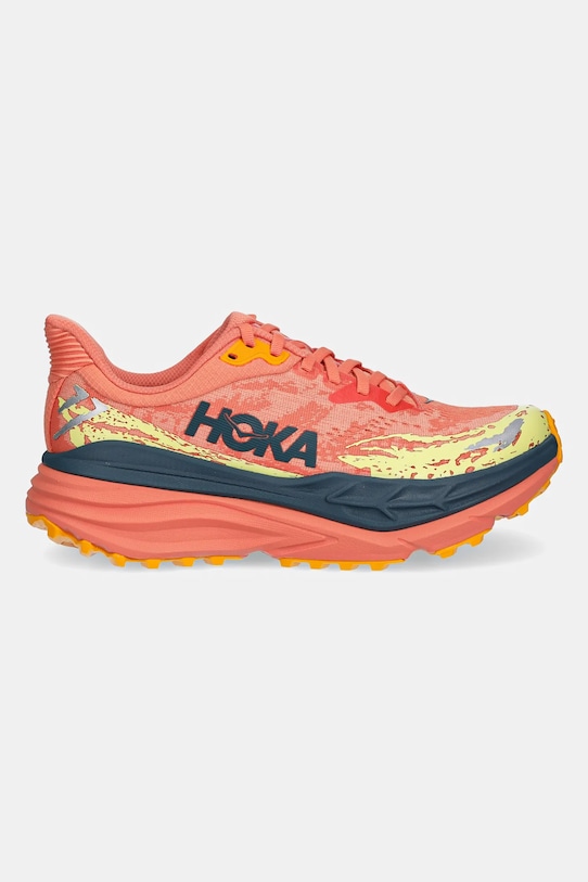Женские кроссовки Hoka Stinson 5 на толстой подошве, оранжевый — фото 2