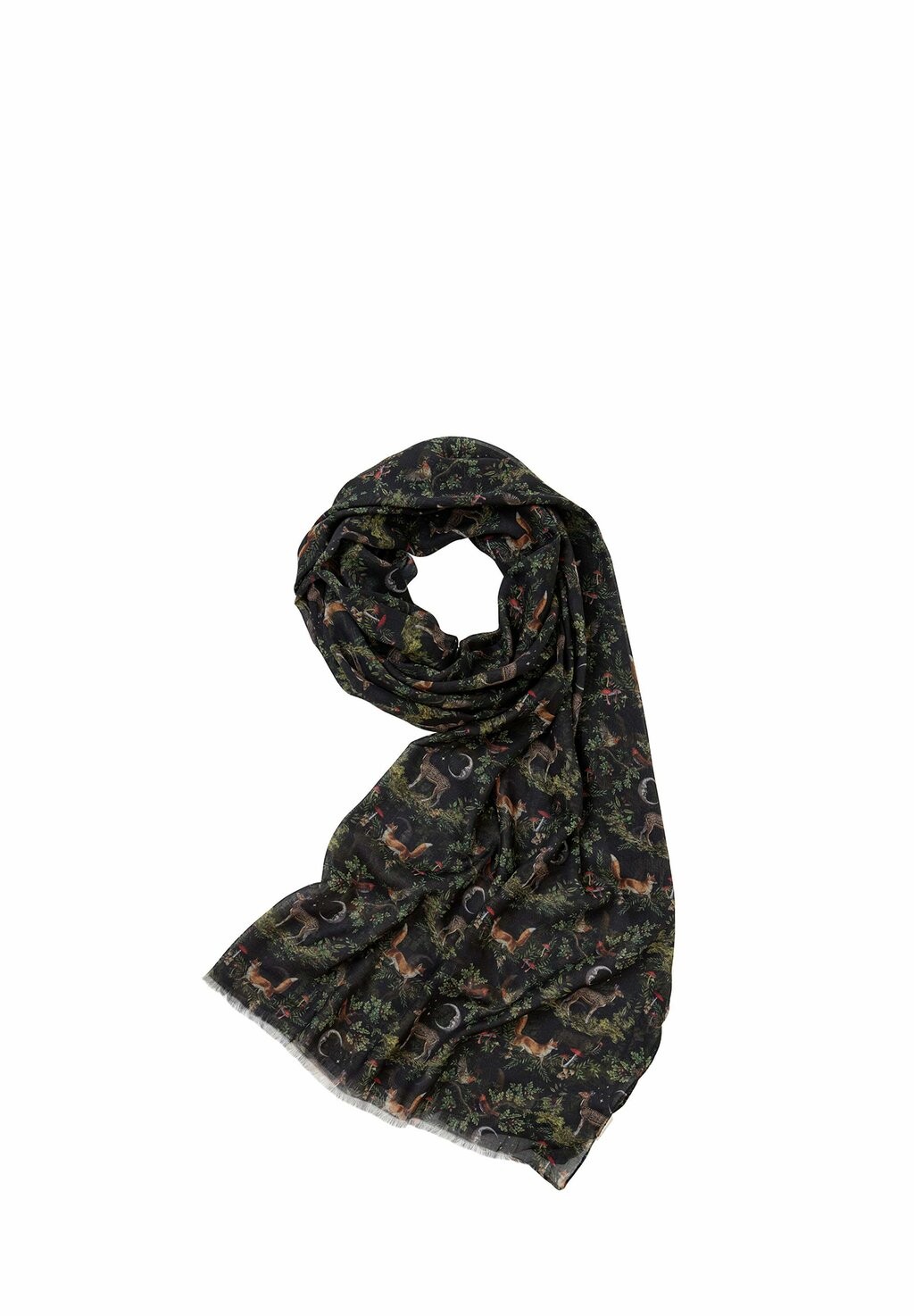 

Шарф A NIGHT S TALE WOODLAND MIDNIGHT LIGHT WEIGHT SCARF. FABLE ENGLAND, черный