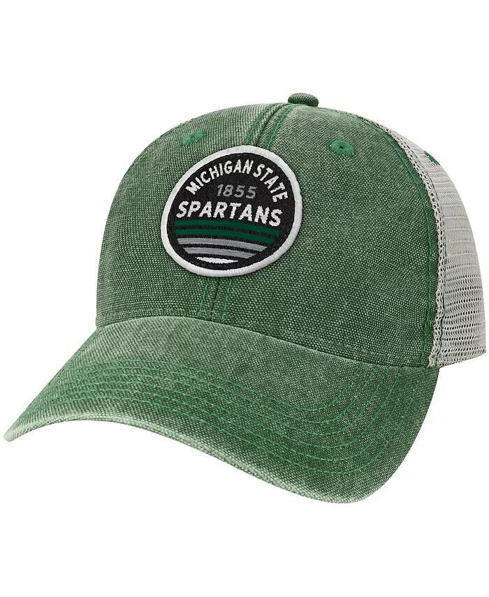

Мужская зеленая бейсболка-кепка Michigan State Spartans Sunset Dashboard Trucker Snapback Legacy Athletic