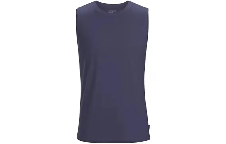 VEILANCE MIONN Футболка мужская с круглым вырезом умеренно прямого кроя Arcteryx, Black Sapphire/Black Sapphire