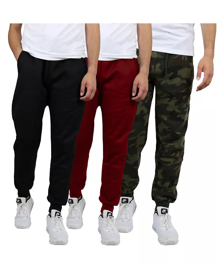 

Мужские классические флисовые спортивные брюки Modern Fit Heavyweight - набор из 3 шт Blue Ice, коричневый