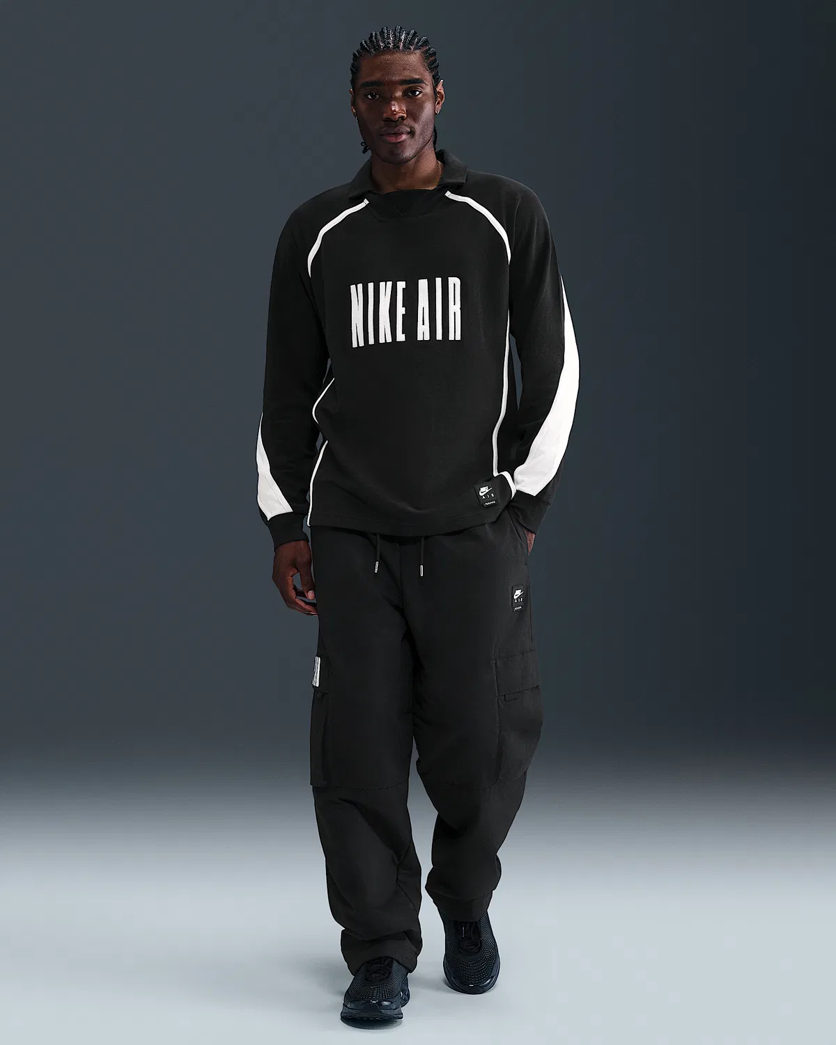 Мужские утепленные карго-штаны Nike Air, Black/White