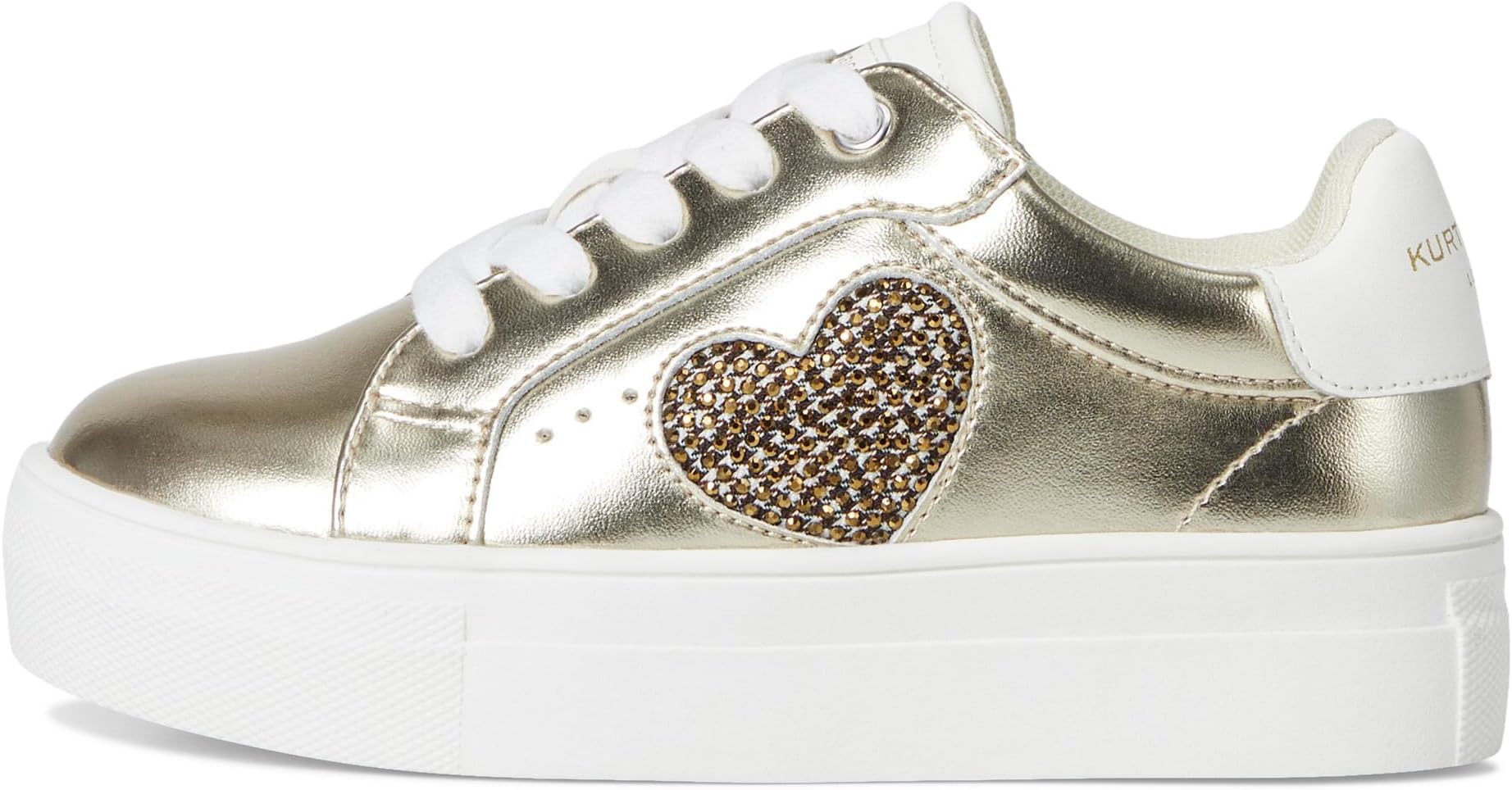 Кроссовки Kurt Geiger London Kids  Mini Luckson Heart, Gold — фото 4