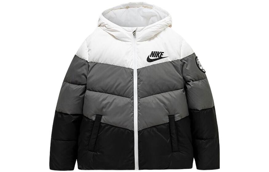 

Пуховики/жилеты Nike, белый/черный/серый