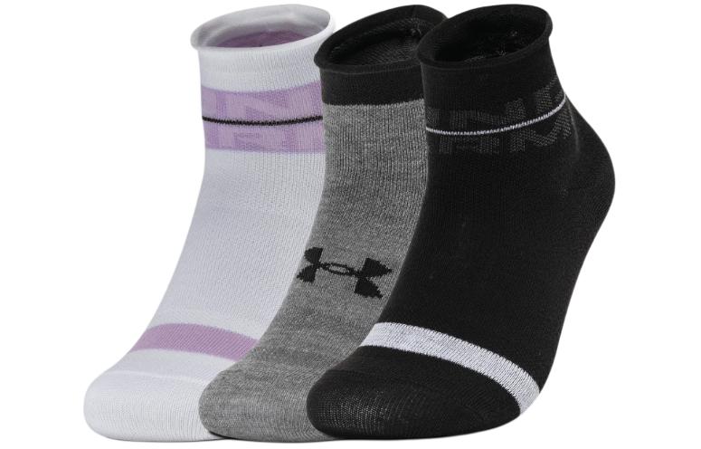 

Женские носки до щиколотки, 3 пары Under Armour, 3 Pack (Black+Gray+White)