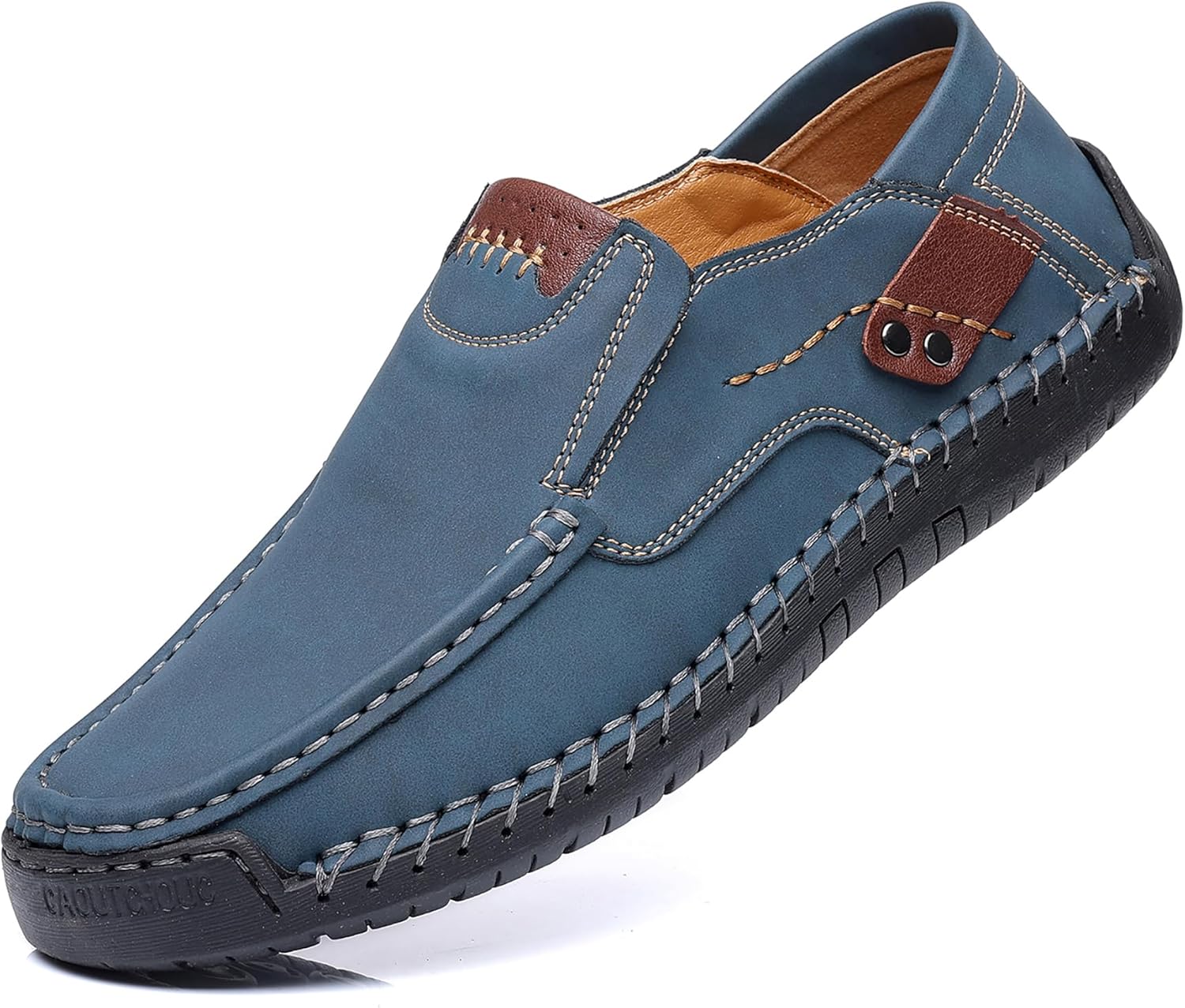 

Мужские лоферы Coramtty, повседневные слипоны, деловые мокасины, легкие и удобные классические тапочки для прогулок, вождения, путешествий и активного отдыха на улице, синий