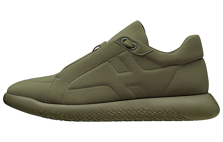 

HERMES Avatar Lifestyle Shoes Men Low-top Olive Green