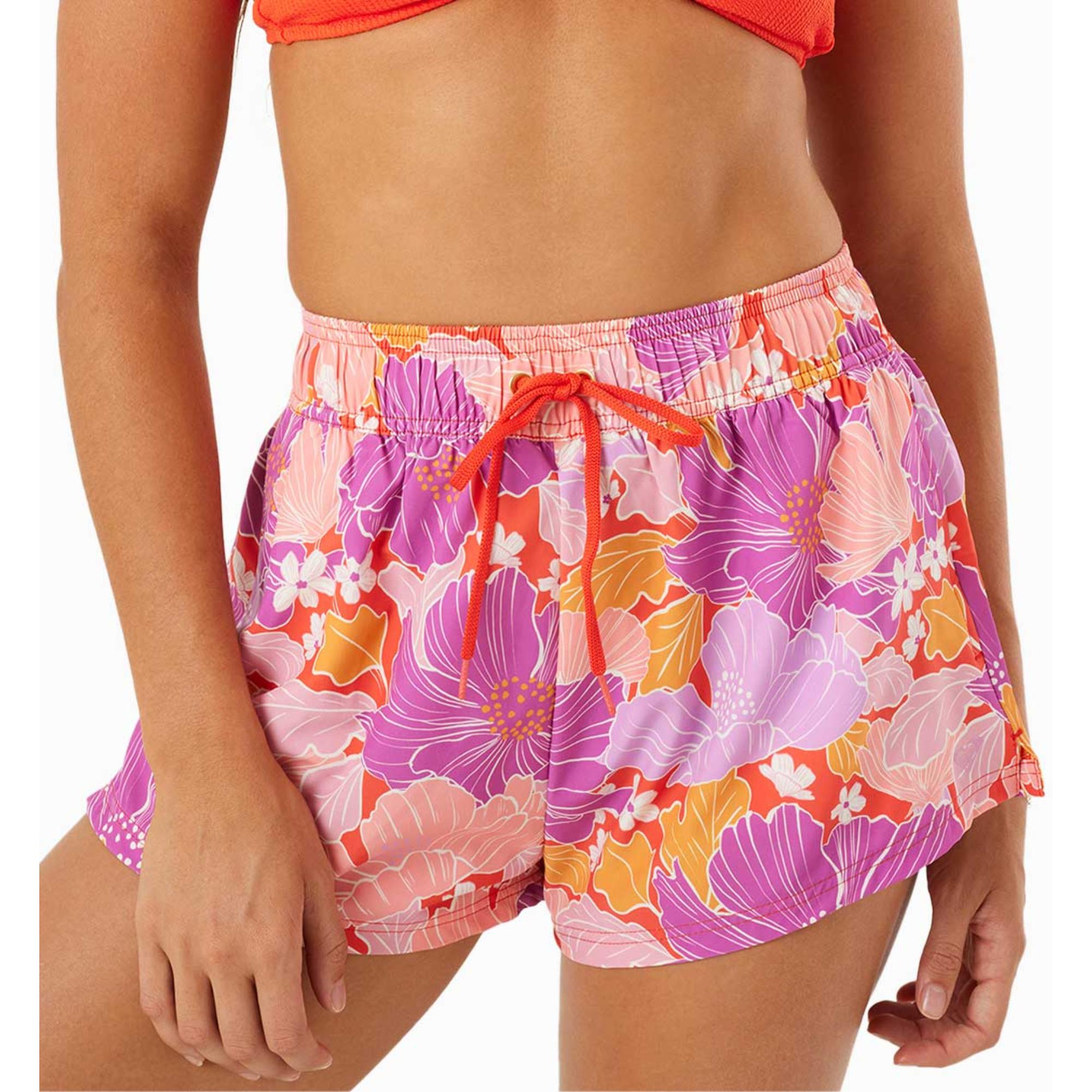 

Женские шорты-клеш Blooms No Bad Waves Boardshort ROXY, Lilac Multi