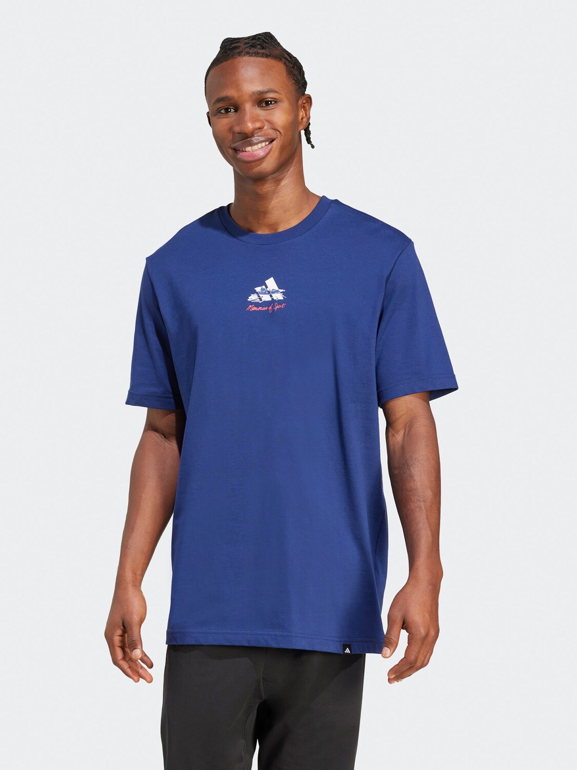 Adidas Sportswear Футболка для тренировок 'GALLERY' в темно-синем цвете — фото 3