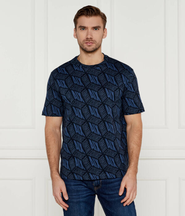 

Футболка мужская Armani Exchange с фирменным принтом, синий
