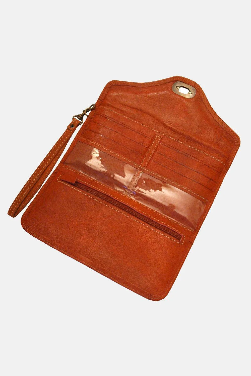 

Кожаный кошелек с тройным тиснением Berber Leather, мультиколор