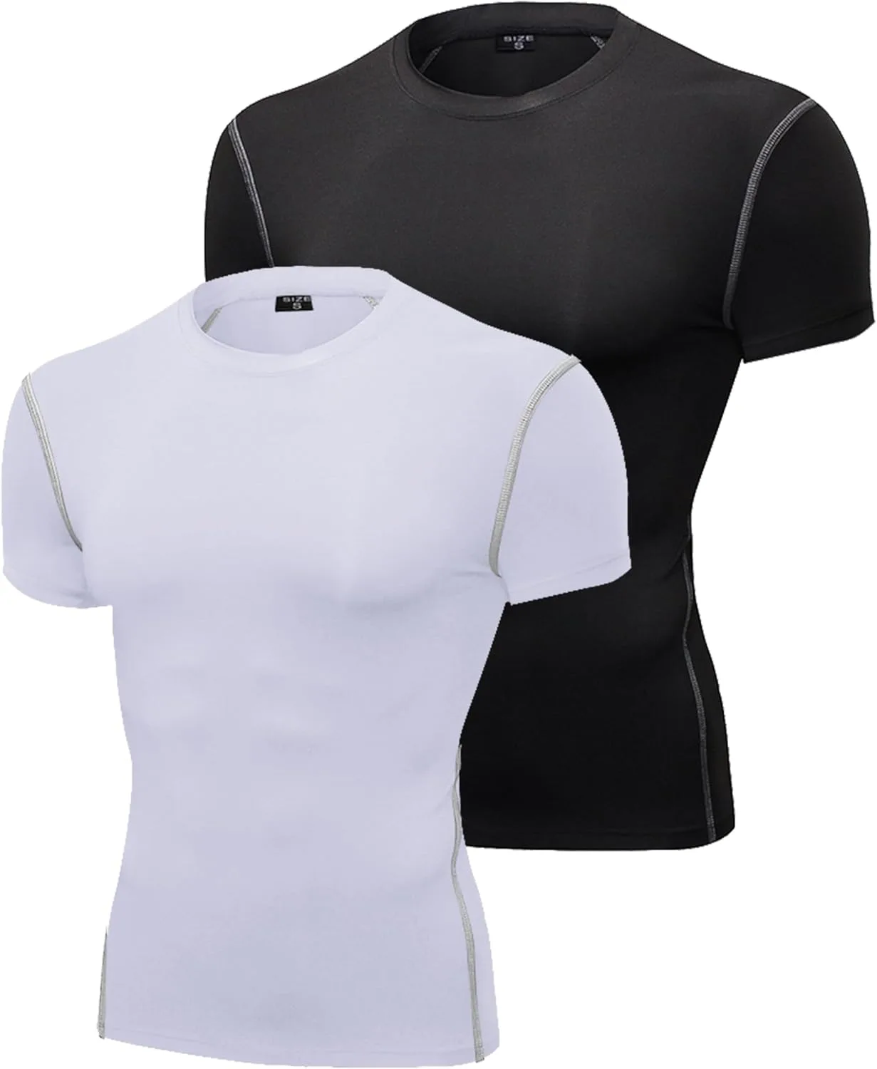 

SPVISE Мужская компрессионная футболка с коротким рукавом для тренировок