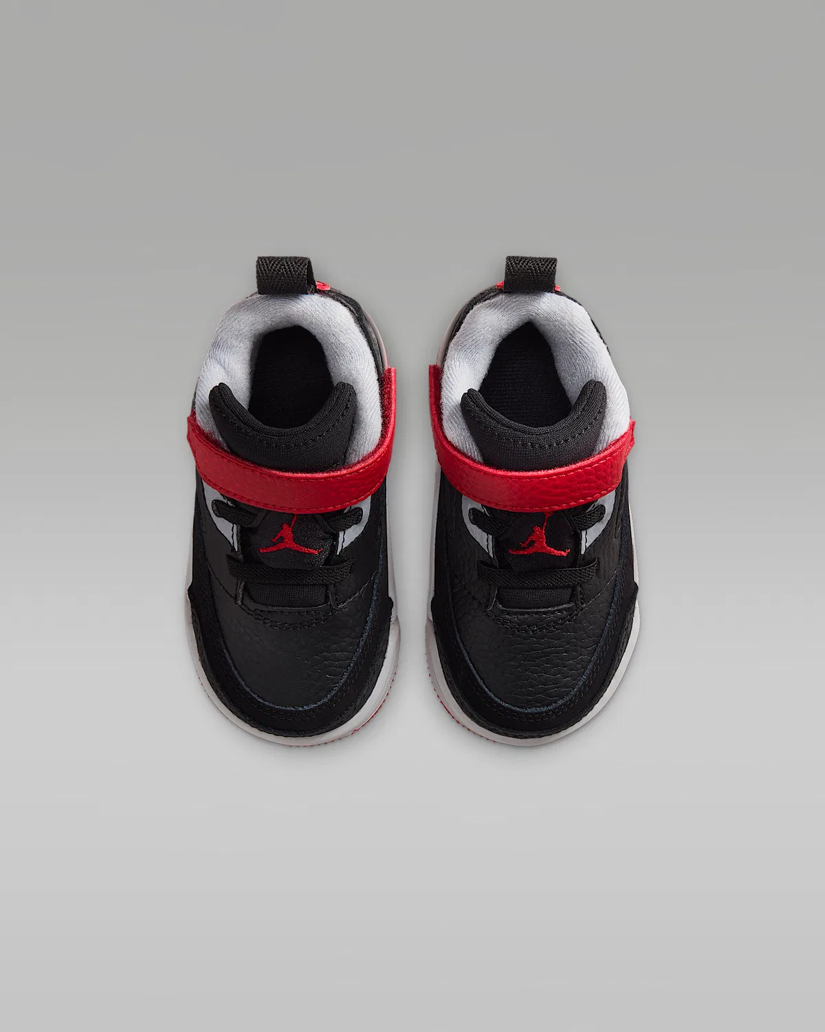 Детские кроссовки Jordan Spizike Low, Black/Wolf Grey/White/Gym Red — фото 4