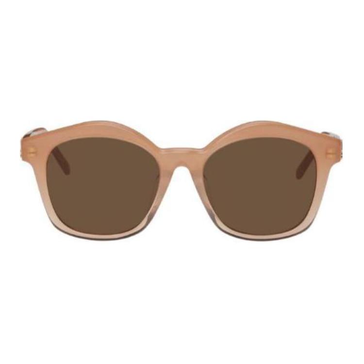 Женские солнцезащитные очки Irregular Shape коричневые LOEWE, коричневый — фото 3
