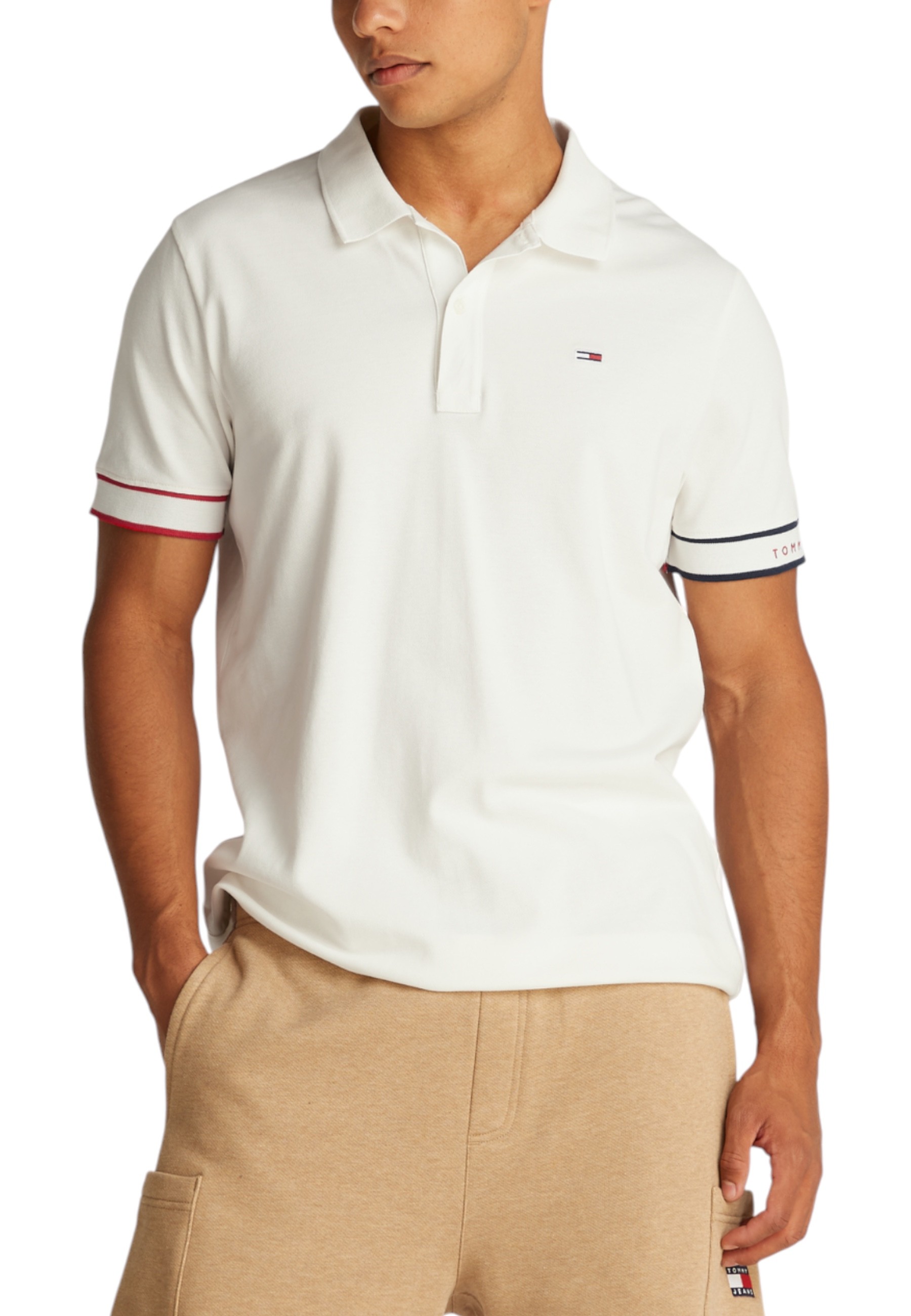 

Поло Tommy Jeans, белый