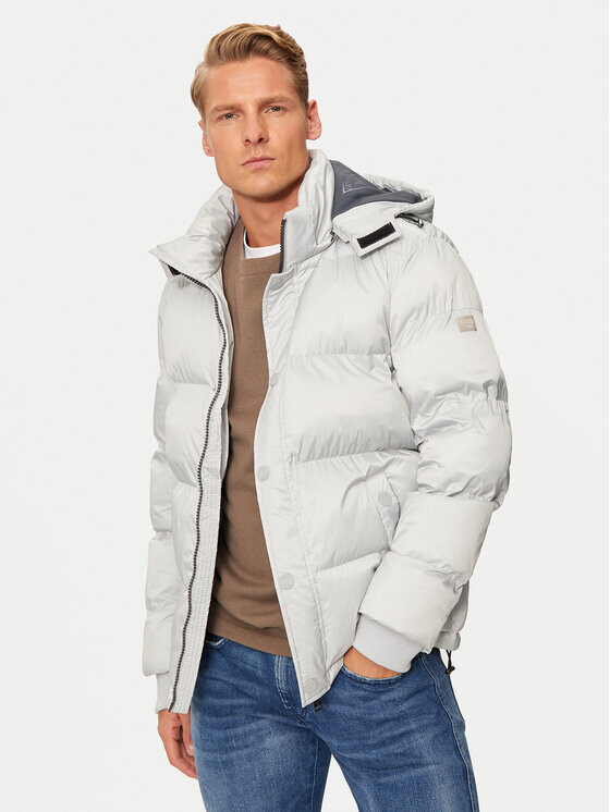 

Пуховик стандартного кроя Guess, серый