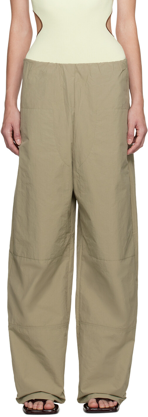 

Спортивные брюки цвета хаки-кокон Paris Georgia