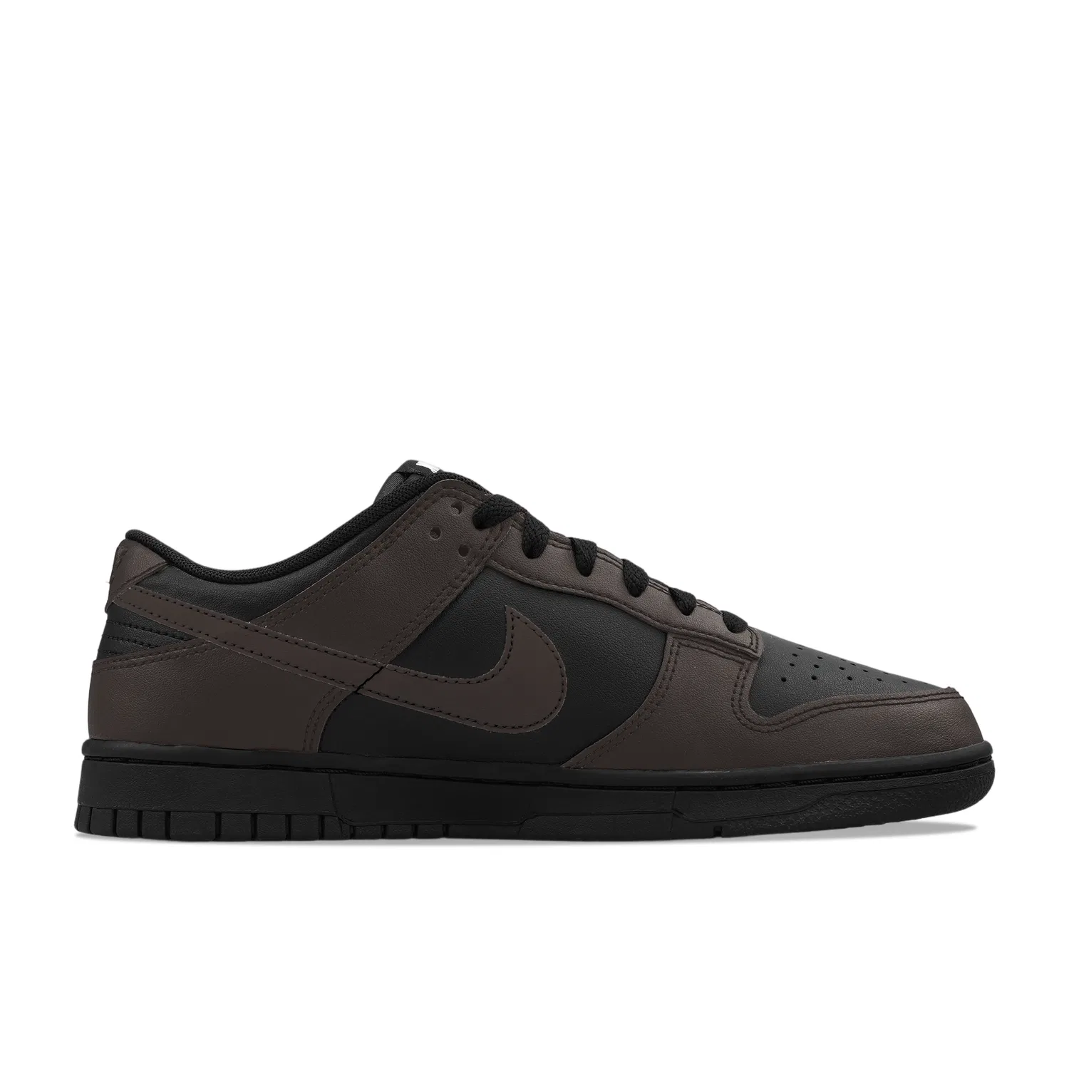 Кроссовки кожаные Nike Dunk Low Black Brown — фото 4