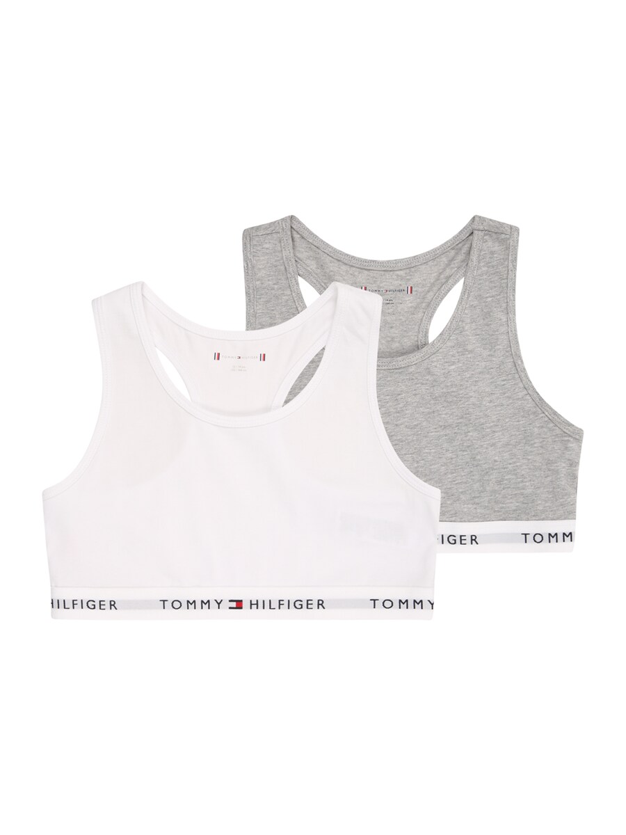 

Бюстгальтер без косточек TOMMY HILFIGER, цвет mottled grey/White