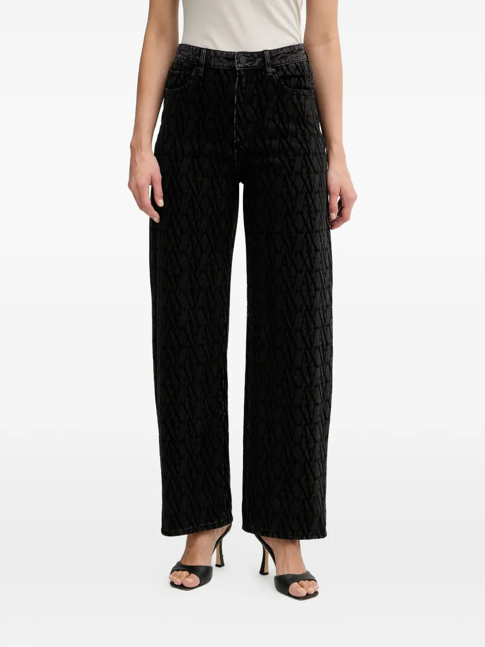 

Джинсы с узором Armani Exchange, черный