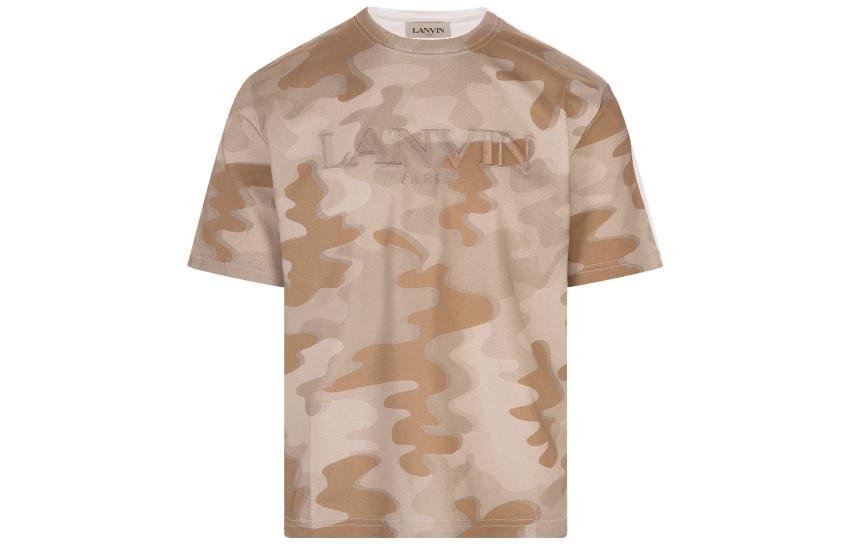 

Футболка Camo Lanvin, хаки
