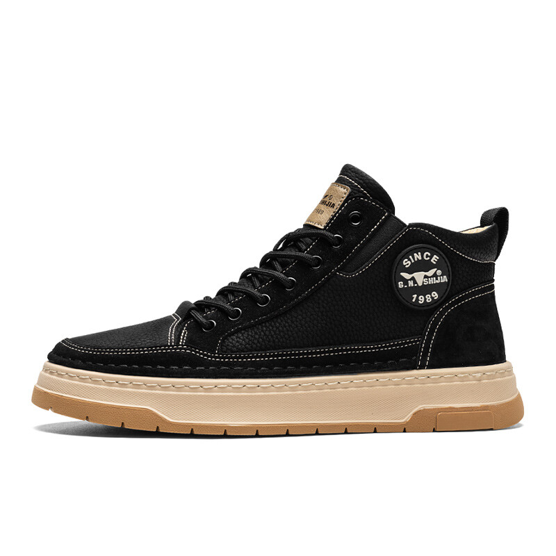 

Кроссовки G.N.SHIJIA Skateboarding Shoes Men High-top, черный