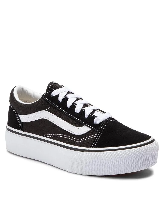 Vans Кроссовки Old Skool Platform VN0A3TL36BT1 из черной ткани — фото 2