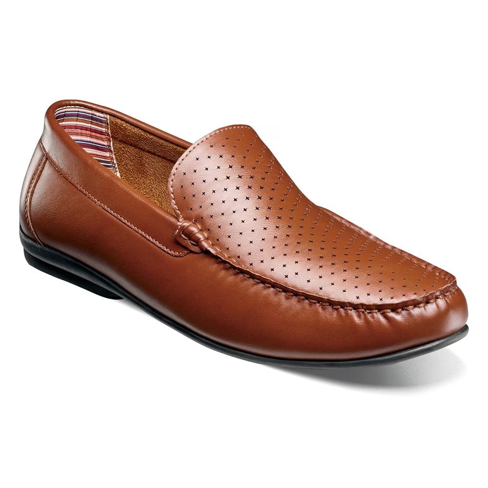 

Мокасины с утренком на носке Conroy Stacy Adams, cognac