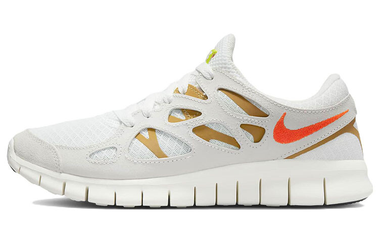 

Кроссовки для бега Free Run 2.0 женские с низким верхом серо-коричневые Nike