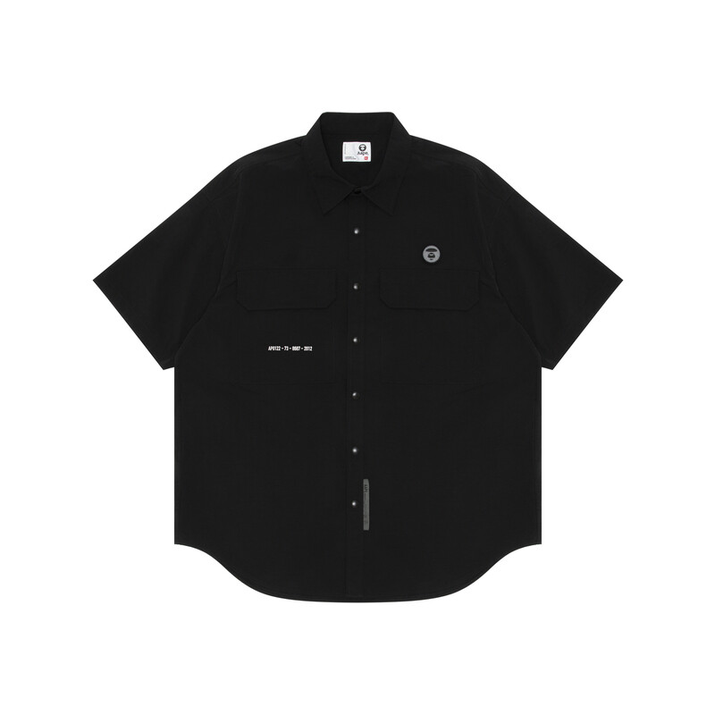 

Рубашка мужская черная Aape, черный