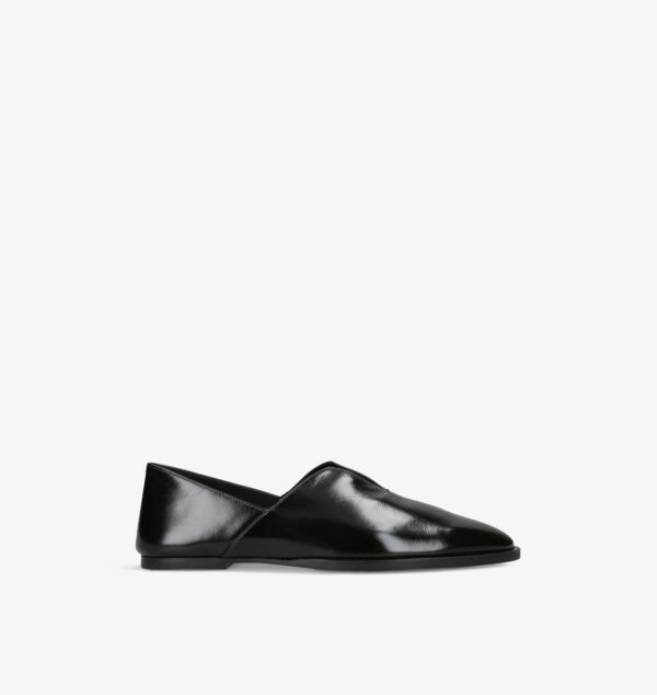 Тапочки из кожи с закрытым задником Ча-ча Bottega Veneta, черный