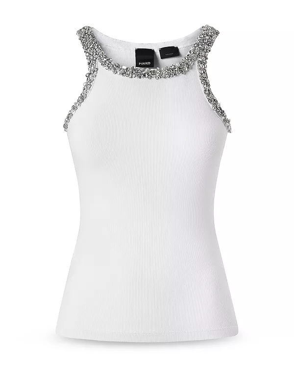 

Майка с изображением кориандроли Pinko, белый