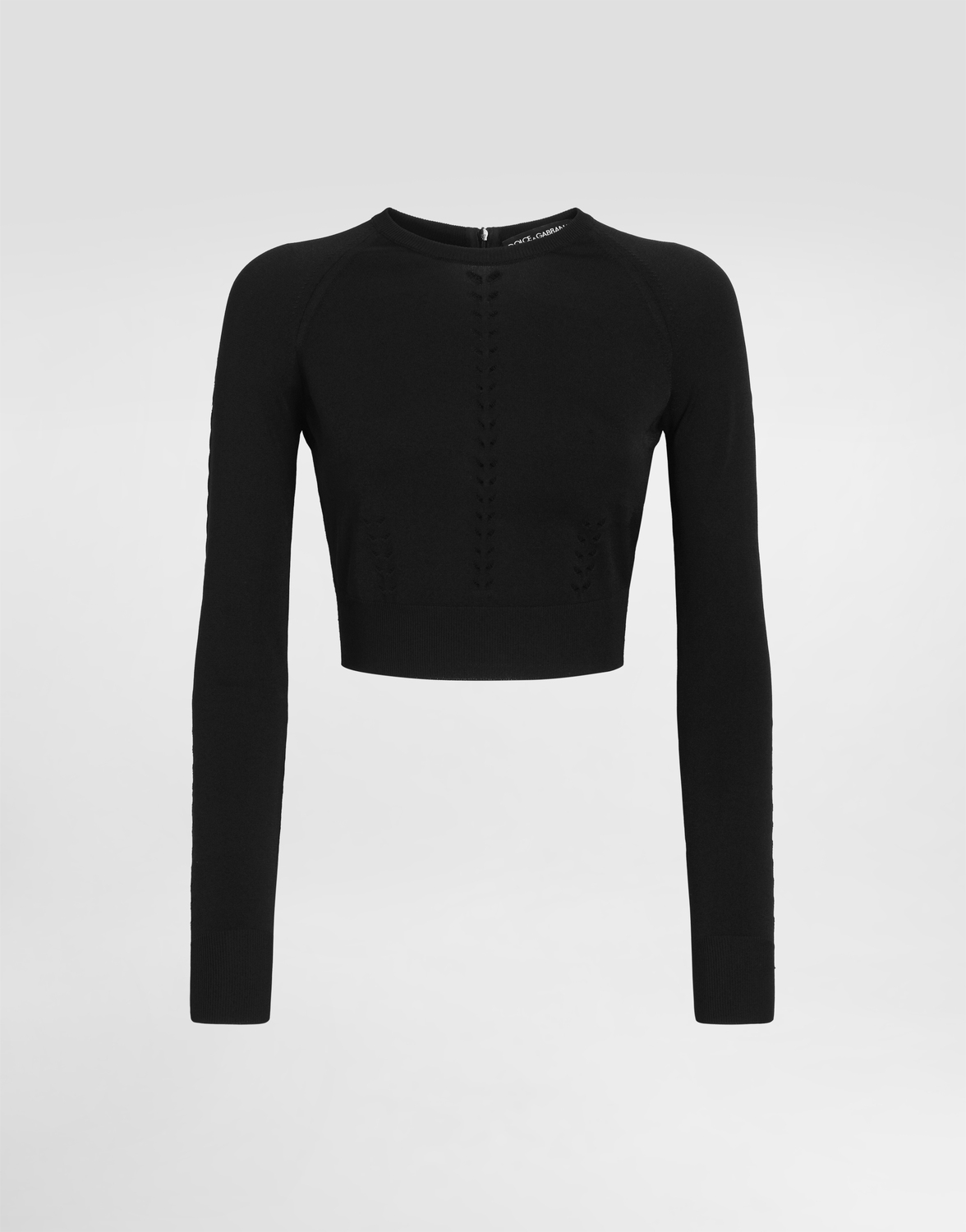 

Укороченный свитер из вискозы Dolce & Gabbana, черный