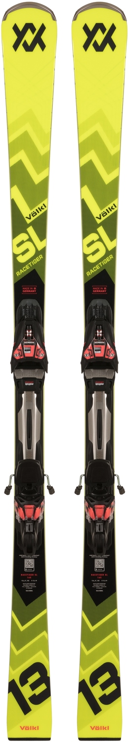 

Новые лыжи Volkl Racetiger SL 2025 года, длина 155 см, с креплениями RMotion3 12 GW