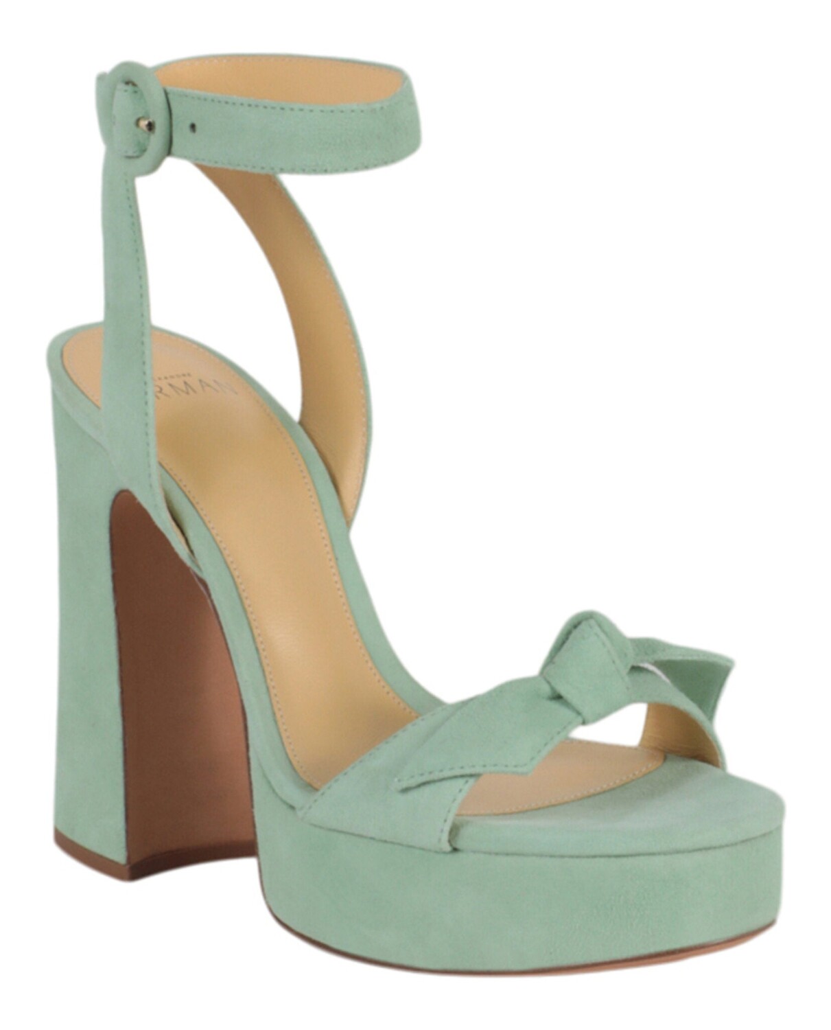 Босоножки Clarita Curve 120 на высоком каблуке Alexandre Birman, зеленый — фото 3