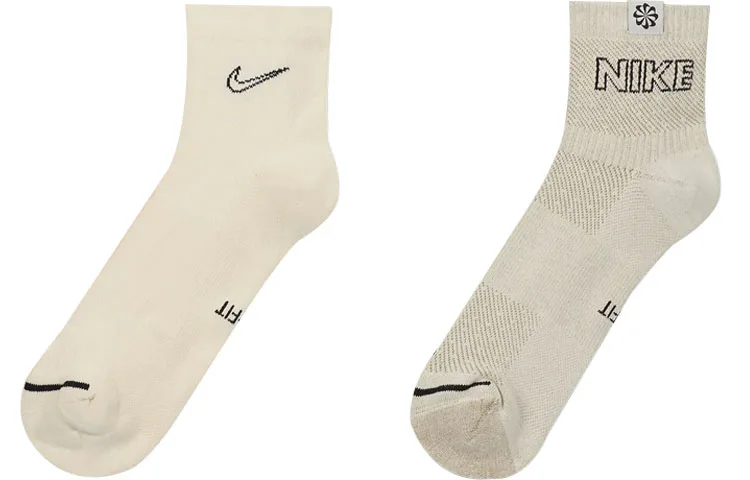 Носки Mid Calf Unisex 2 Pack Nike, 2 pack (бежевый+хаки)