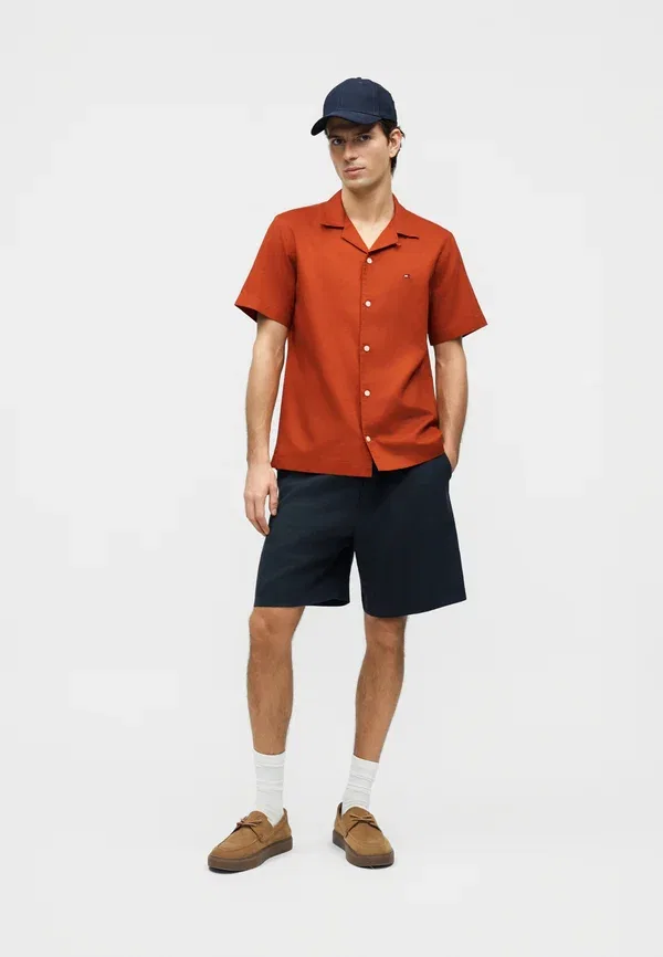 Рубашка Tommy Hilfiger, цвет ржавая охра — фото 2