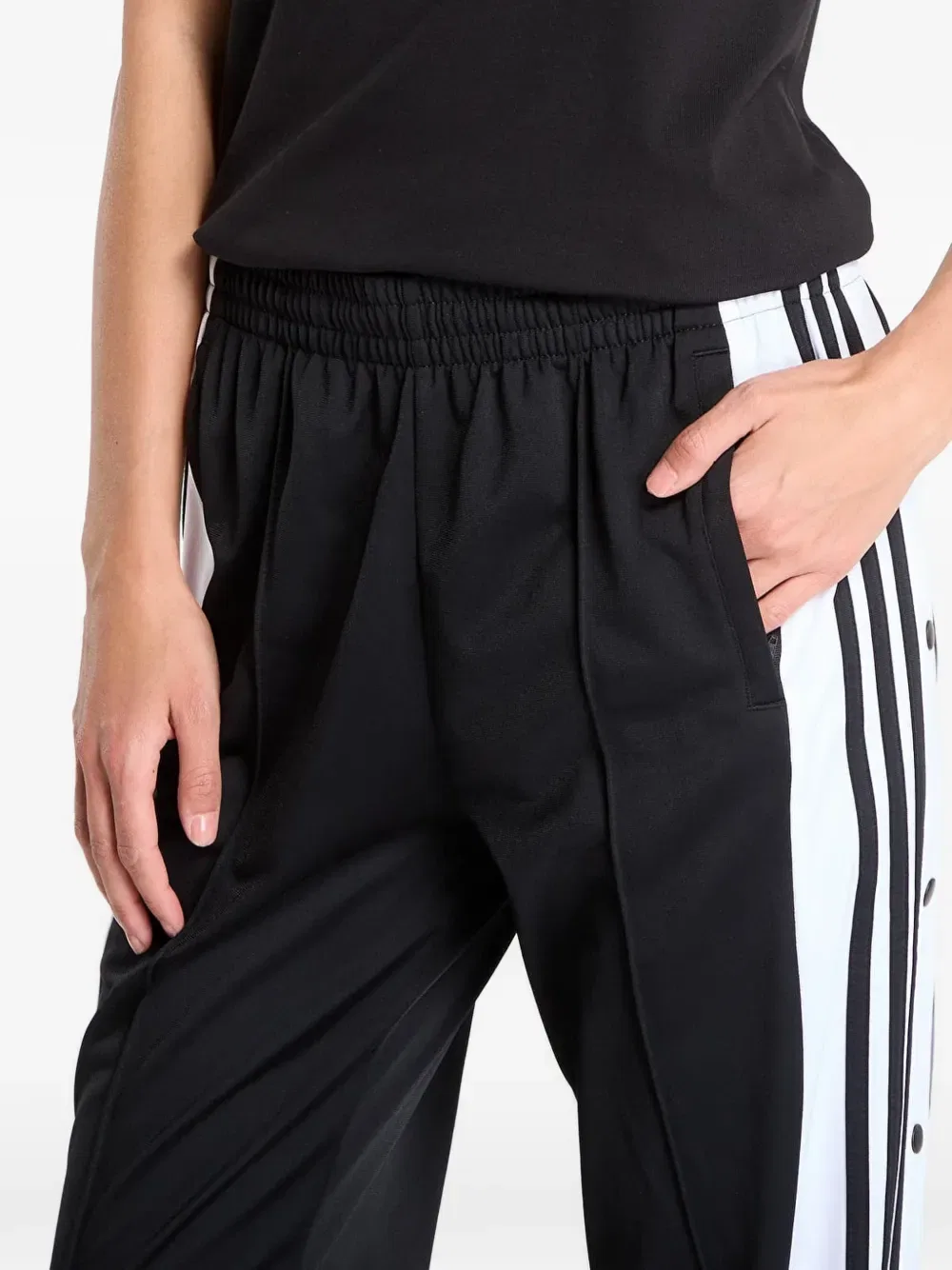 Спортивные брюки с боковой полосой Adidas, черный — фото 4
