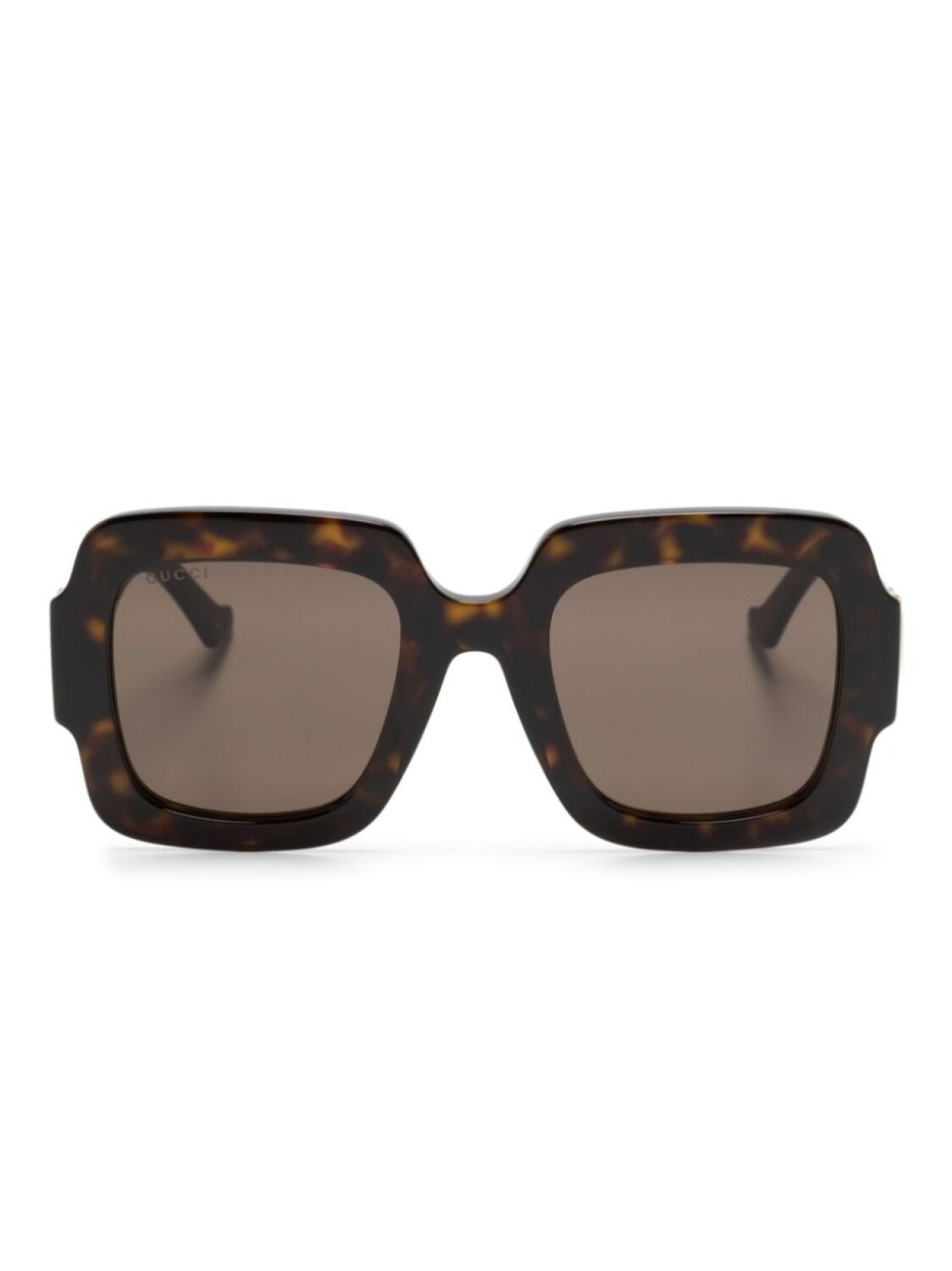 

Gucci Eyewear солнцезащитные очки в квадратной оправе, коричневый