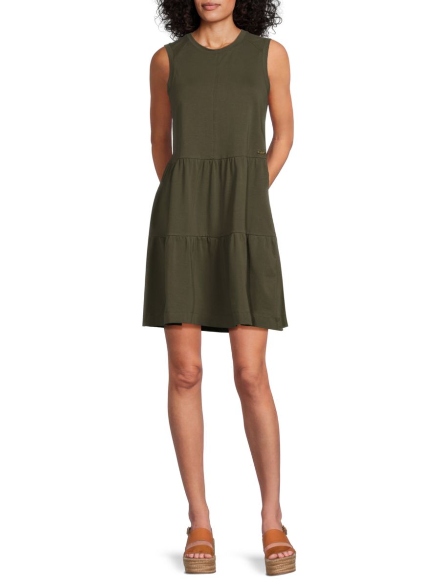 

Мини-платье без рукавов DKNY, цвет Dark Green