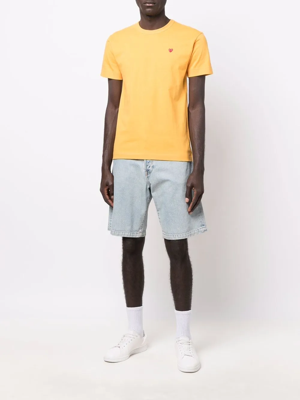 Футболка с нашивкой-логотипом Comme Des Garçons Play, оранжевый — фото 2