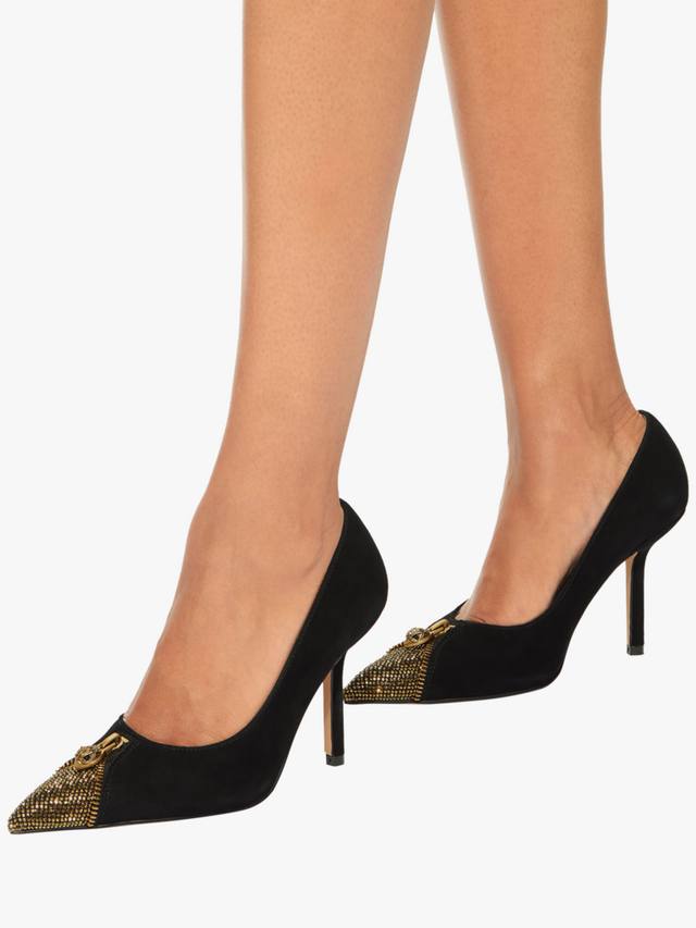 Замшевые туфли Zip для корта Kurt Geiger London, Black — фото 2